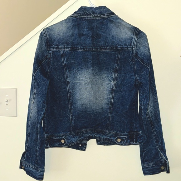 EUC Indigo Rein Forever Denim Jacket w/ Pockets Button Close Women’s Medium - Picture 2 of 9